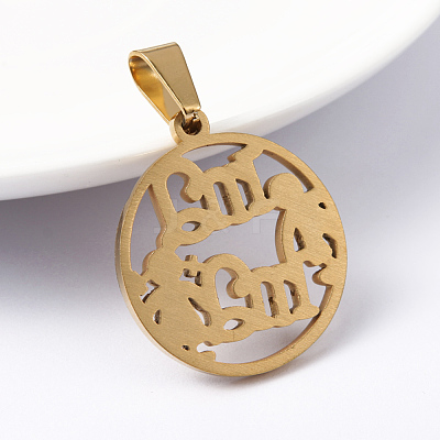 304 Stainless Steel Pendants X-STAS-D422-39-1