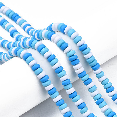 Handmade Polymer Clay Beads Strands CLAY-N008-008T-1