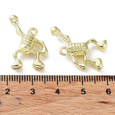 Rack Plating Alloy Pendants PALLOY-Q458-09G-1