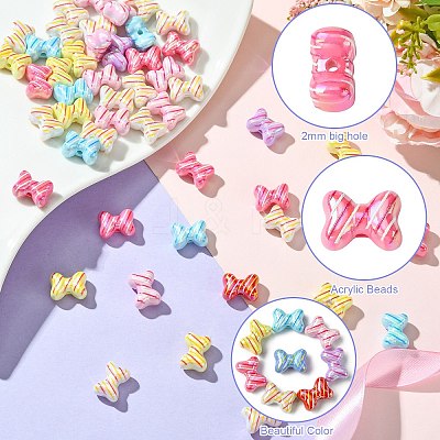 Opaque Acrylic Beads FIND-CJC0010-84-1