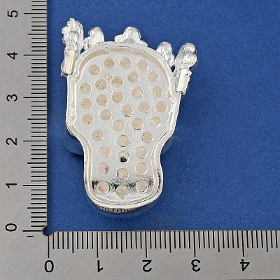 Halloween Theme Alloy with Glass Rhinestone Cabochons FIND-B033-02A-S-1