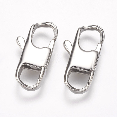 Tarnish Resistant 304 Stainless Steel Lobster Claw Clasps STAS-I082-13P-02-1