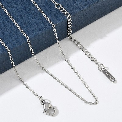 1.5MM 304 Stainless Steel Cable Chain Necklaces for Women SA-CBACA62-06P-1