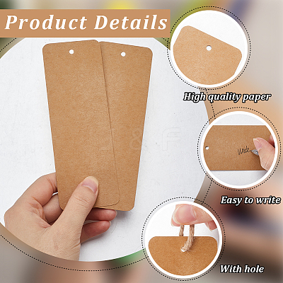 150Pcs Paper Blank Bookmarks AJEW-SP0001-24A-1
