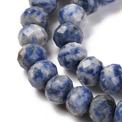 Natural Blue Spot Jasper Beads Strands G-K380-A02-01-1