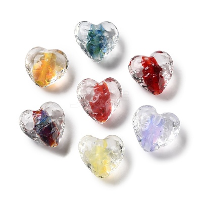 Handmade Transparent Lampwork Beads LAMP-F045-03-1