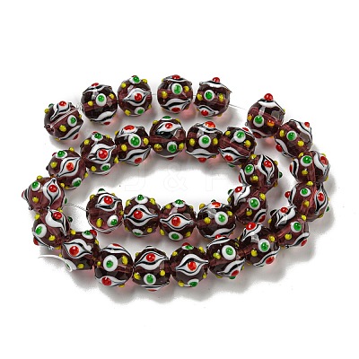 Handmade Lampwork Beads Strands LAMP-N025-05E-1