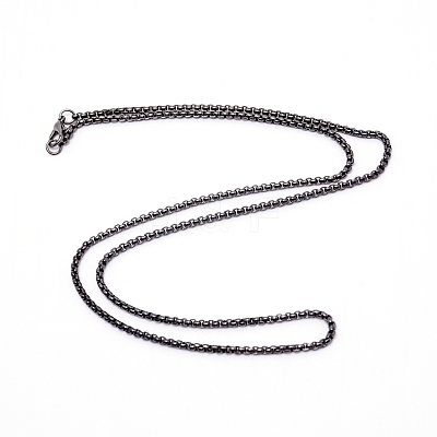 Iron Box Chain Necklace Making NJEW-WH0007-01C-1
