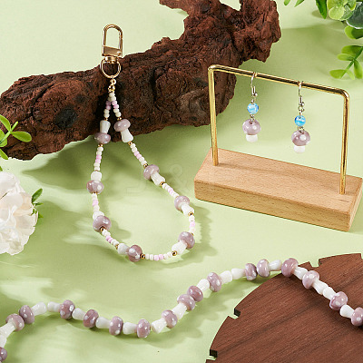 1Strand Handmade Lampwork Beads Strands LAMP-TA0001-84I-1