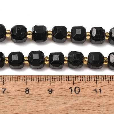 Natural Black Tourmaline Beads Strands GG-CBAC972-A04-01-1