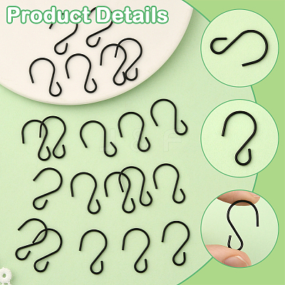 90Pcs Iron S-shape Hooks IFIN-SP0001-47-1