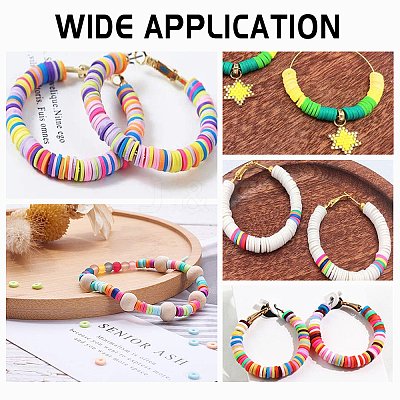 Handmade Polymer Clay Beads CLAY-PH0001-22B-6mm-1