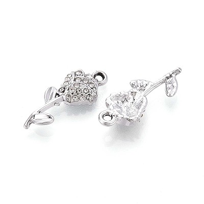 Alloy Rhinestone Pendants PALLOY-T090-56P-1