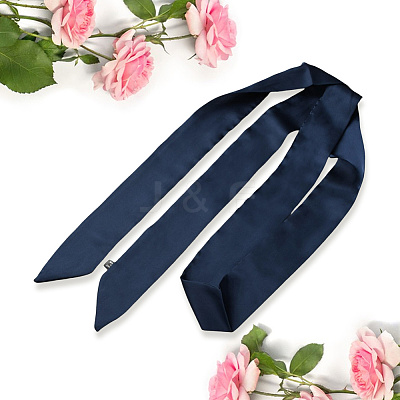 Long Polyester Silk Scarf for Women Girls AJEW-WH20042-77E-1