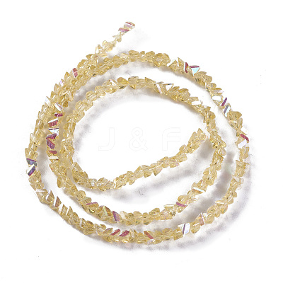 Electroplate Glass Beads Strands EGLA-E057-01A-02-1