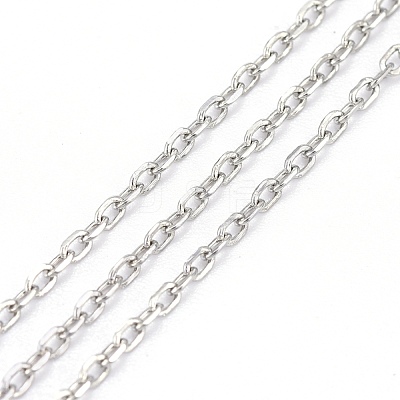 Tarnish Resistant 304 Stainless Steel Cable Chains CHS-F011-13A-P-1