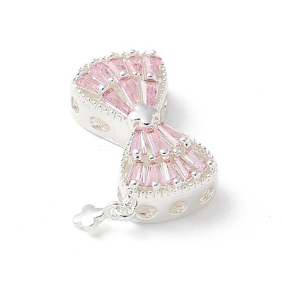 Brass Micro Pave Cubic Zirconia Pendants KK-A236-21S-03-1