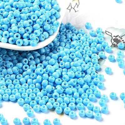Baking Paint Glass Seed Beads SEED-H002-I-B504-1