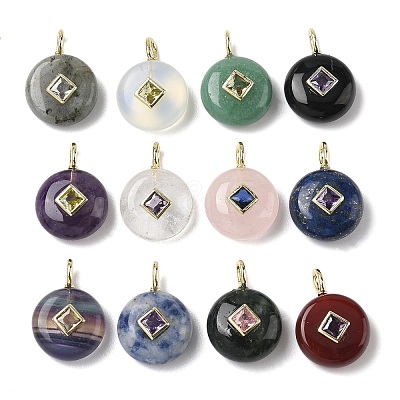 Natural & Synthetic Mixed Gemstone Pendants G-I391-01G-1