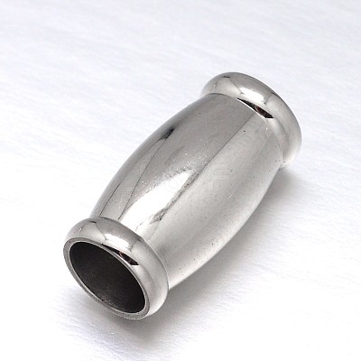 Tarnish Resistant 304 Stainless Steel Magnetic Clasps with Glue-in Ends STAS-M200-D-01-1