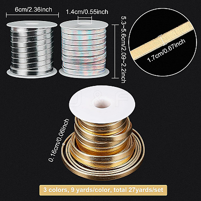 27Yards 3 Colors PU Leather Cord LC-BC0001-03-1