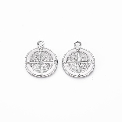 Brass Micro Pave Clear Cubic Zirconia Pendants KK-S356-681A-1