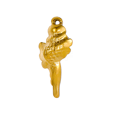Conch Charms 304 Stainless Steel Pendants STAS-OY004-29G-1