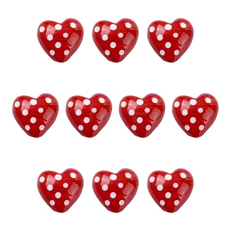 10Pcs Baking Paint Glass Beads GLAA-CJ0002-96-1