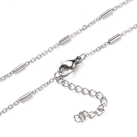 Non-Tarnish 304 Stainless Steel Cable Chain Necklaces NJEW-JN03169-01-1