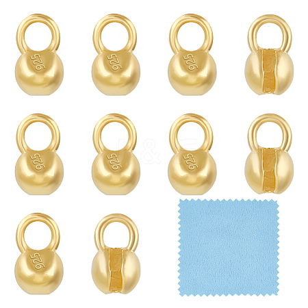 925 Sterling Silver Cord End DIY-BC0014-05B-G-1