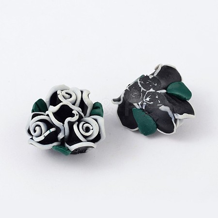 Handmade Polymer Clay Beads LS-RESI-Q004-6-1