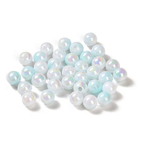 Opaque Acrylic Beads X-OACR-Z016-01B-02-1