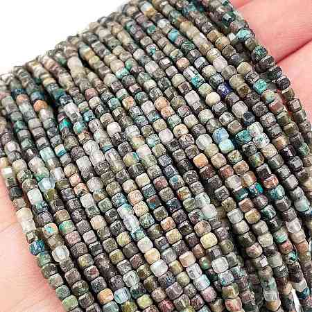 Natural Chrysocolla Beads Strands G-H003-A01-01-1