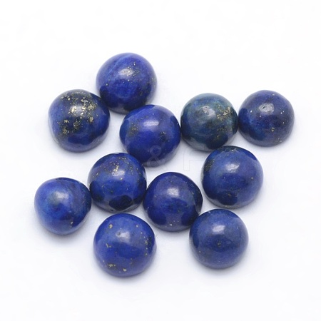 Natural Lapis Lazuli Cabochons X-G-P393-R11-4mm-1