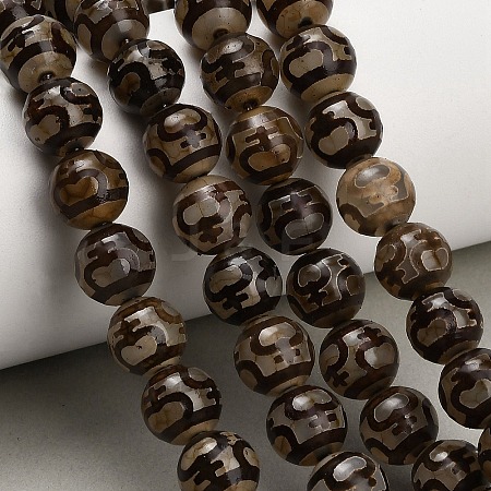 Tibetan Style dZi Beads Strands GG-CBA4812-B06-10MM-1