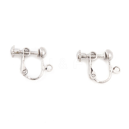 Brass Earring Findings KK-O146-01P-1