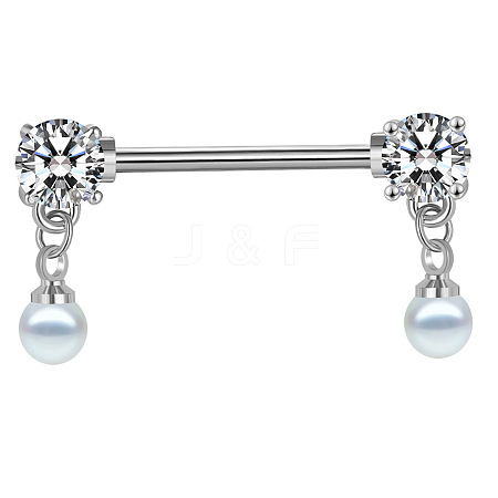 316L Surgical Stainless Steel Nipple Rings WGB2C7E-02-1