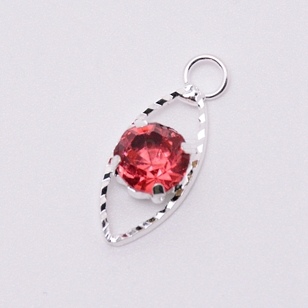 Glass Rhinestone Pendants PALLOY-WH0066-36P-05-1