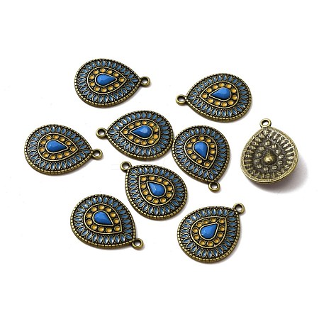 Alloy Enamel Pendants ENAM-WH0054-34B-1