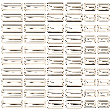 Gorgecraft 60Pcs 3 Style Number 9 Shaped Alloy Bra Strap Hooks for Sewing DIY-GF0009-30P-1