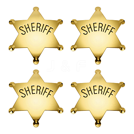 4Pcs Iron Badge Brooches for Backpack Clothes JEWB-FG0001-49-1