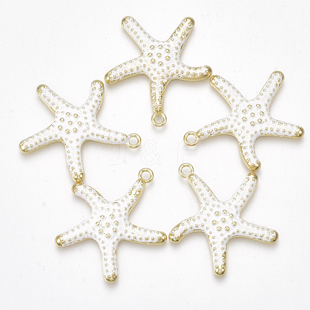 Spray Painted Alloy Pendants X-PALLOY-T065-24D-1