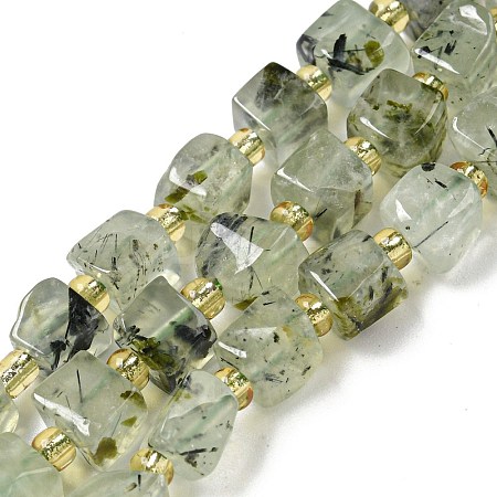 Natural Prehnite Beads Strands G-G053-B12-01A-1