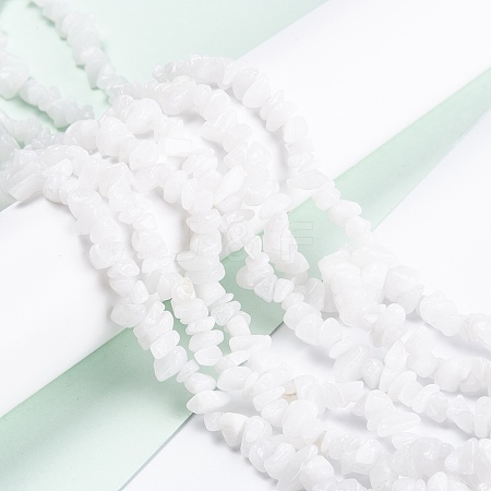Natural White Jade Beads Strands G-F703-02-1
