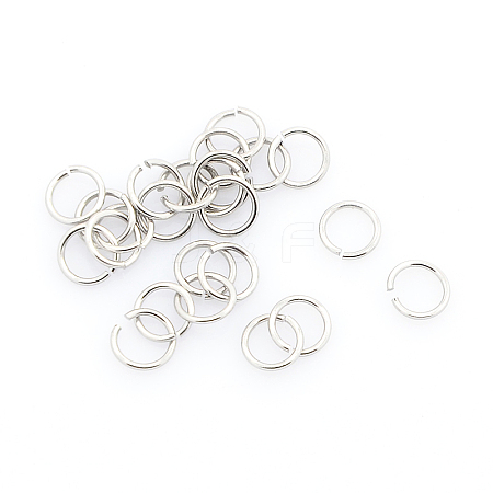 Tarnish Resistant 304 Stainless Steel Open Jump Rings STAS-J013-6x0.9mm-01-1