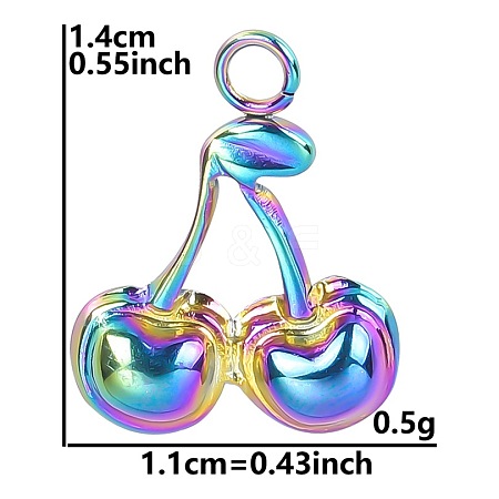 304 Stainless Steel Pendants PW-WG119E5-02-1