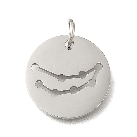 Anti-Tarnish 304 Stainless Steel Pendants STAS-M074-02H-P-1