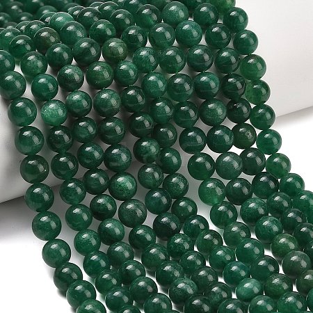 Natural Fuchsite Beads Strands G-L661-B01-8mm-B-1