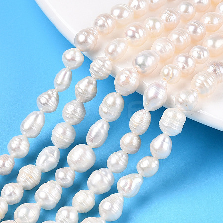 Natural Baroque Pearl Keshi Pearl Beads Strands PEAR-S020-F04-02-1