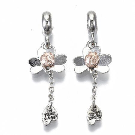 Alloy European Dangle Charms MPDL-N039-014-1